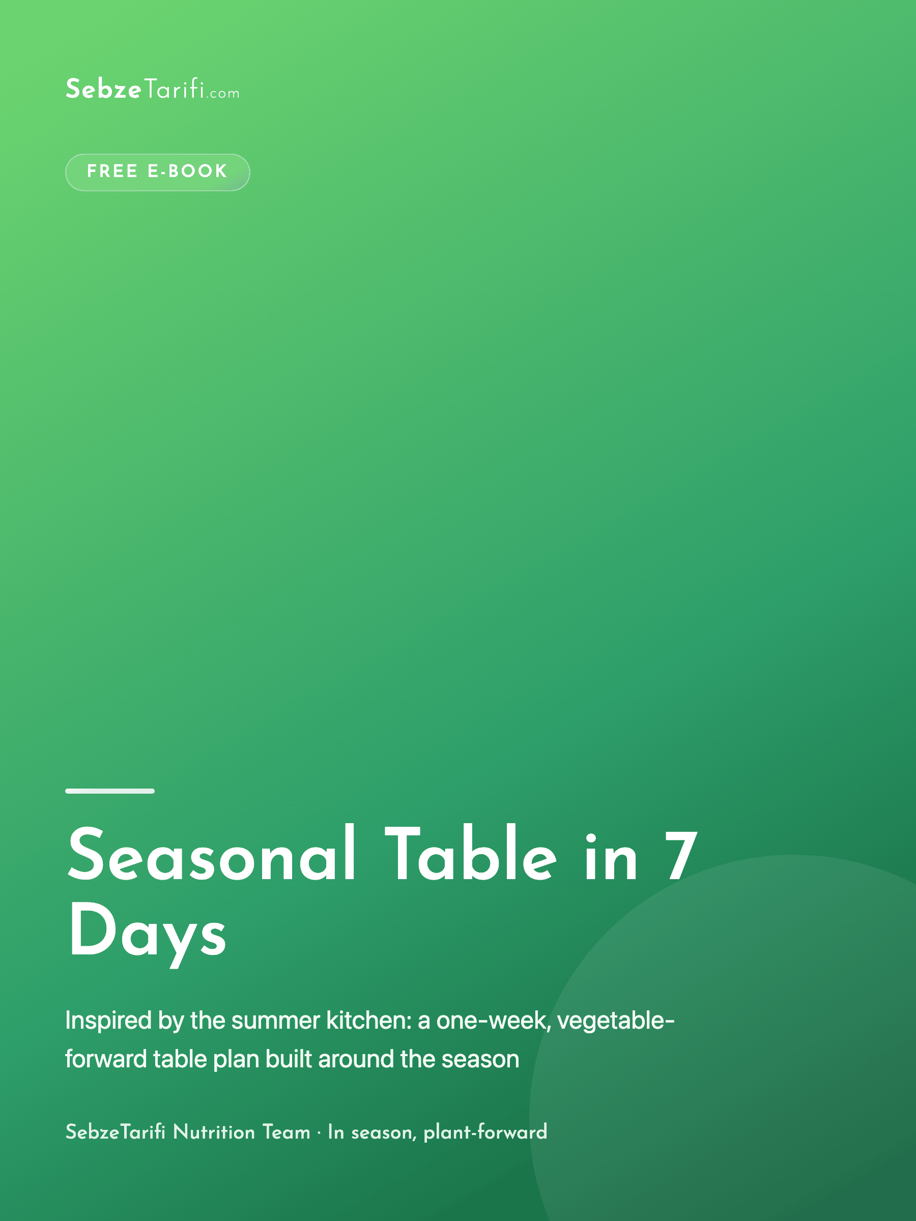 Seasonal Table in 7 Days
