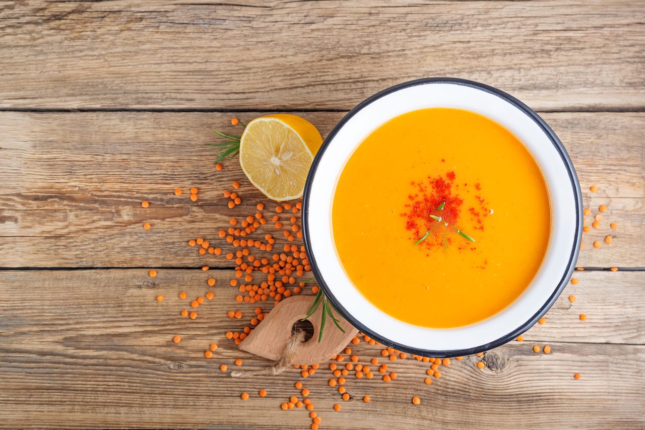 Domatesli Kırmızı Mercimek Çorbası